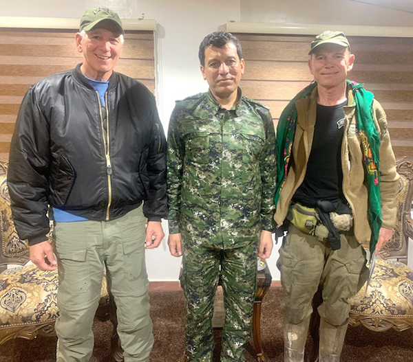 Congressman Abraham with General Mazloum Abdo, Commander of the SDF