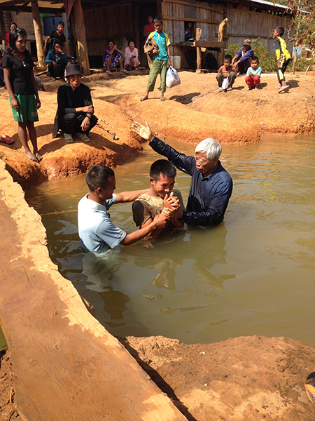 The baptism of a new believer