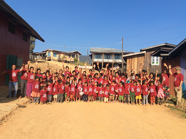 Rangers and local villagers at the end of GLC program in Chin State
