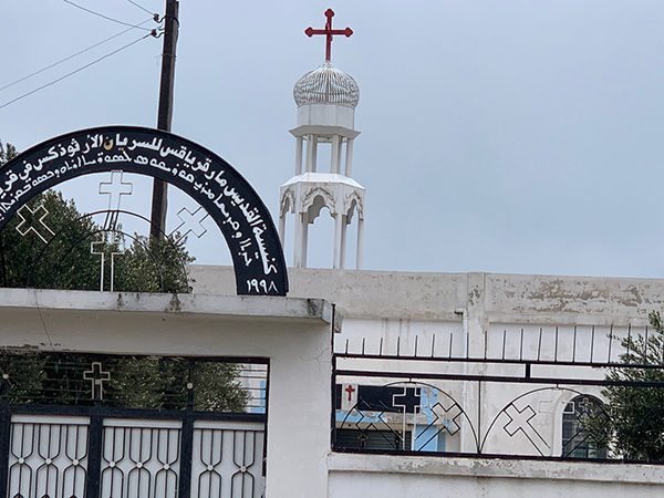 Abandoned Syriac church near the border with Turkey 