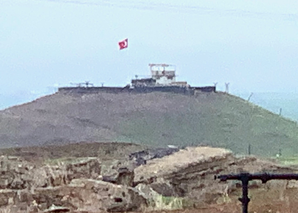 Turkish position from where they shelled the Christian villages near Qamishli in November 2019