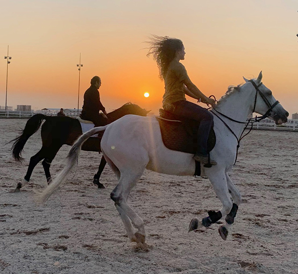 Riding with friends in Kurdistan after the mission