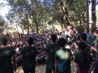 Rangers lead a GLC program while on mission in Karen State, Burma