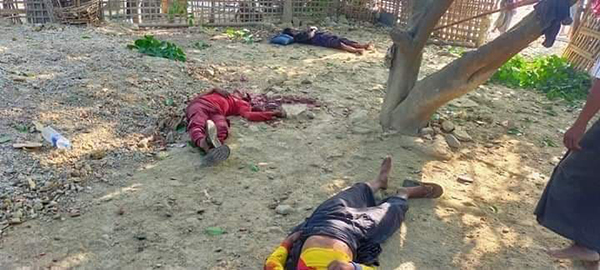 Three victims of the attacks in Arakan State