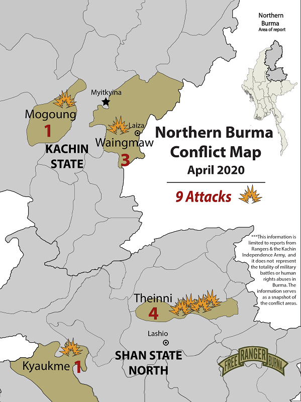Northern Burma Clash Map April 2020-01-01