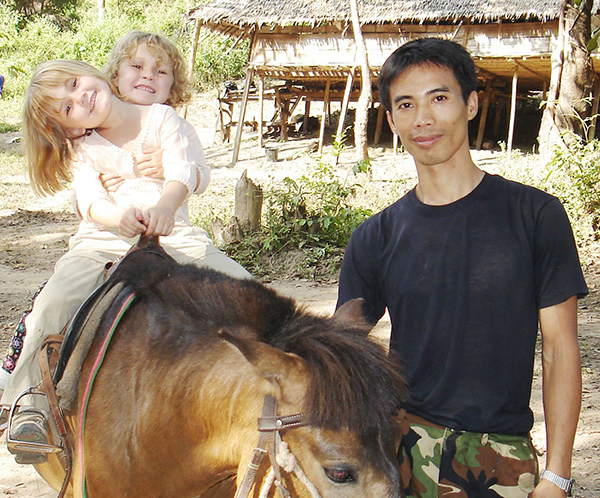 Sahale and Suu with Di Gay Htoo in 2006