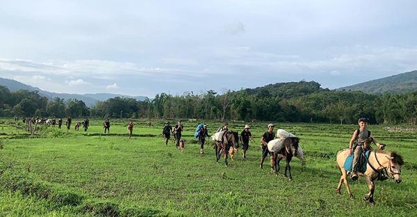 The relief team on the move.