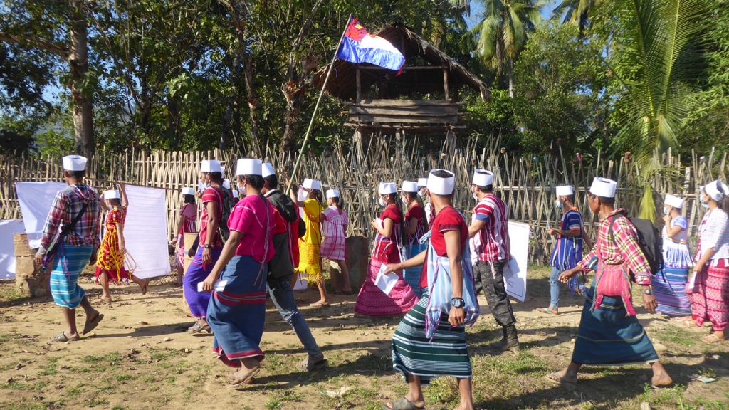 villagers march in protest 3