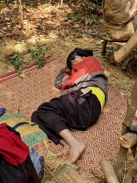 80 year old blind man was led into the jungle when the shelling started