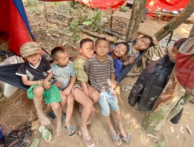 Kids that should be in school are now displaced and hiding in the jungle