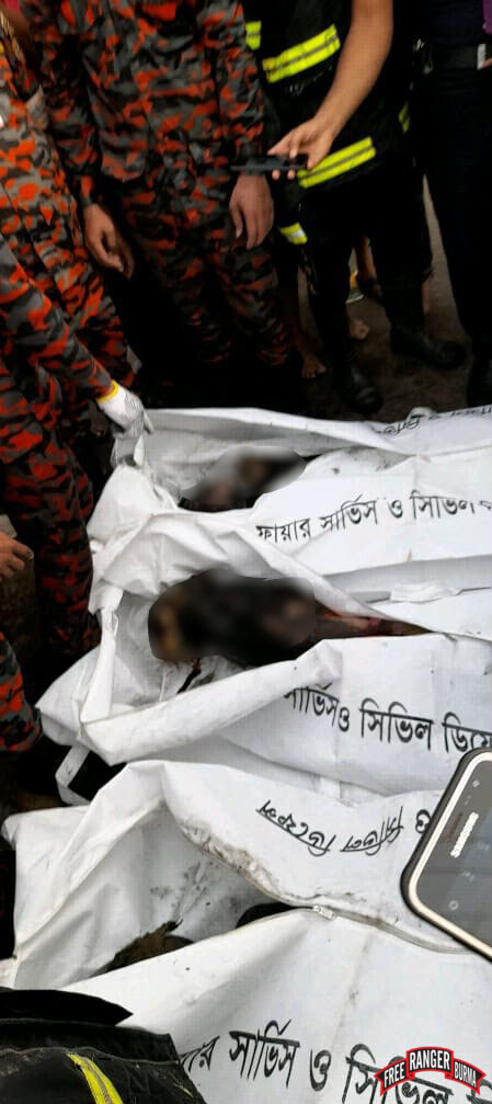 Bodies of those lost in the fires