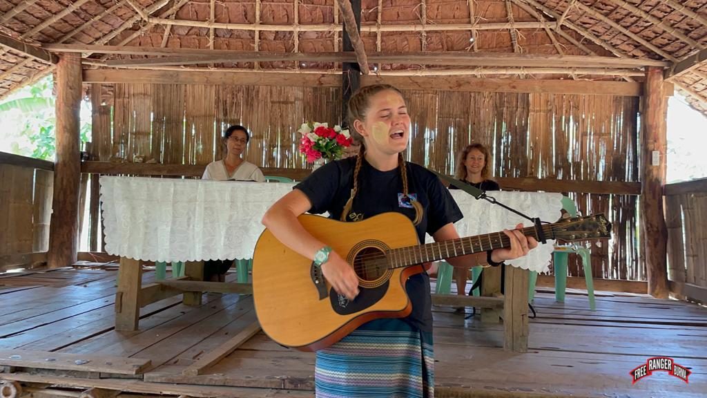 Displaced Karen people singing 3