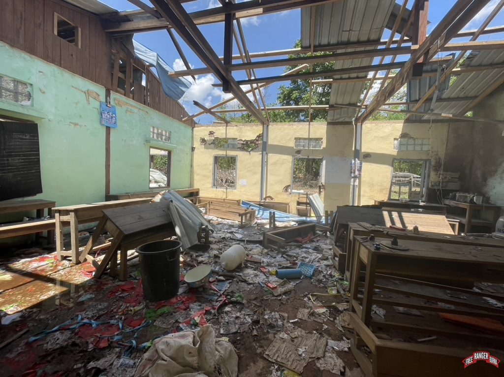 Destroyed Classroom